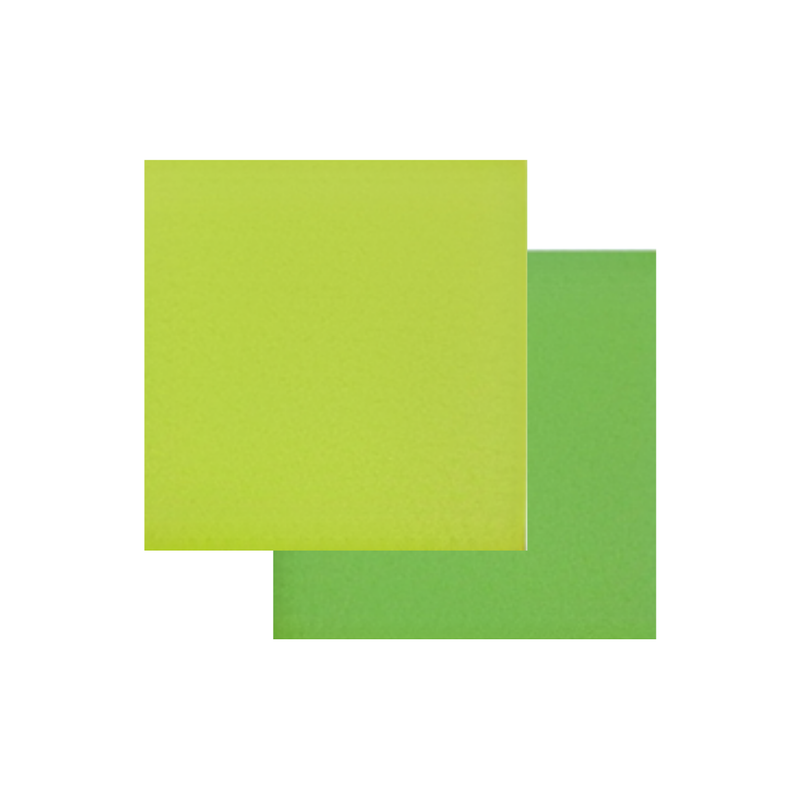 CARTULINA BICOLOR VERDE/VERDE LIMON 19X25 20UDS 