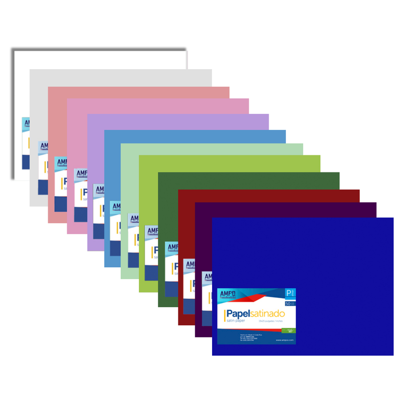 PAPEL SATINADO SURTIDO UNIDAD