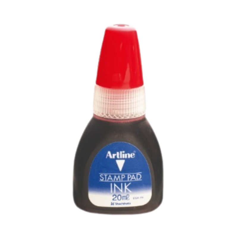 TINTA PARA ALMOHADILLA ARTLINE ROJA 20 ML 