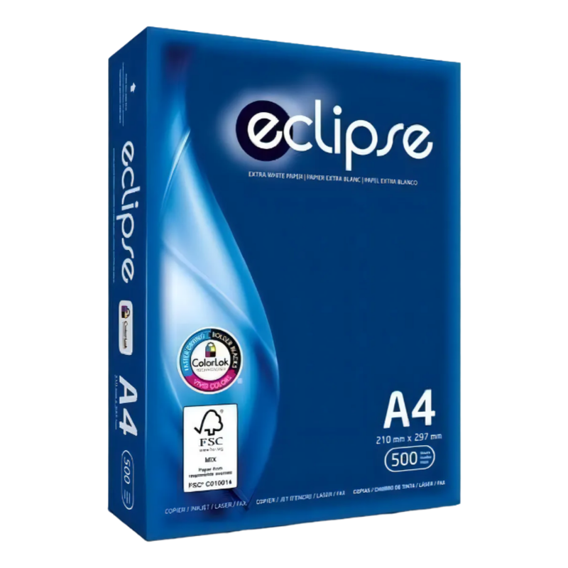 RESMA PAPEL BOND ECLIPSE T/CARTA 8.5 x 11(75G) 98%B 