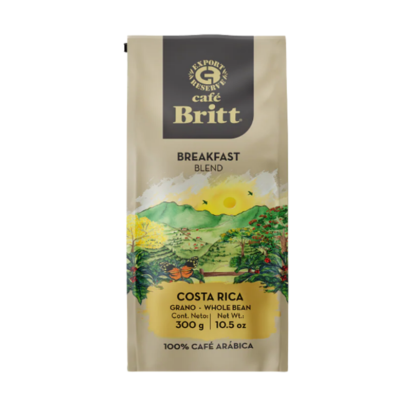 CAFE BRITT BREAKFAST BLEND GRANO 300 G