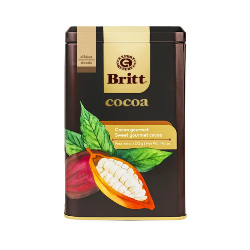 CHOCOLATE BRITT GOURMET EN POLVO LATA 400 GR