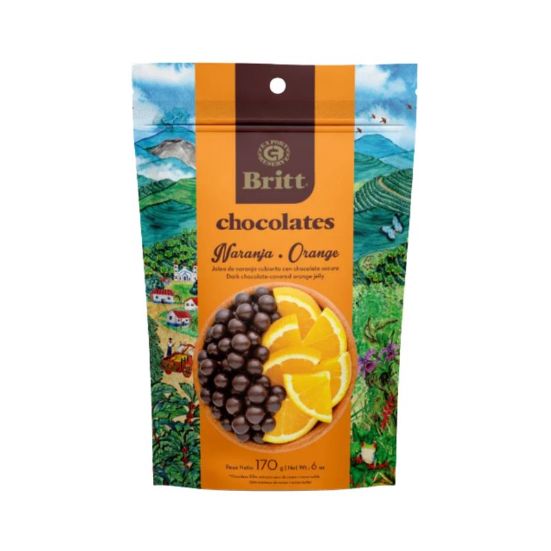 CHOCOLATE BRITT NARANJA DOYPACK 170 G