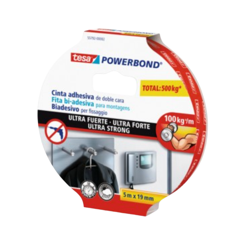 CINTA TESA POWERB 1.5M X 19MM ULTRA FUERTE 
