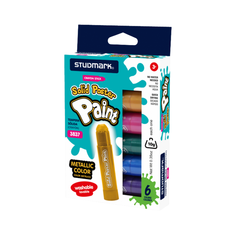 ACUARELA TCRAYON POSTER METALICA 6X10G STUDMARK