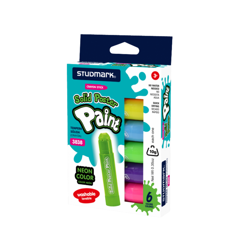 ACUARELA TCRAYON POSTER NEON 6X10G STUDMARK