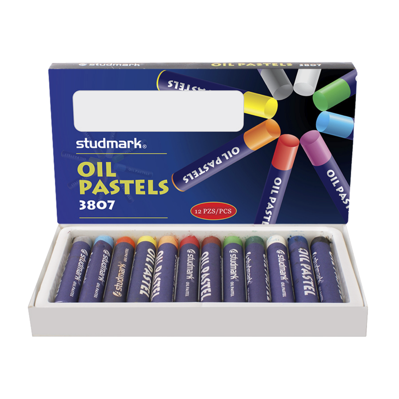 CRAYONES PASTEL 12 COLORES STUDMARK