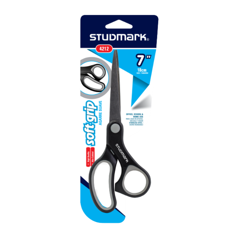 TIJERA 7 (17.78CM) C/MANGO PLASTICO STUDMARK