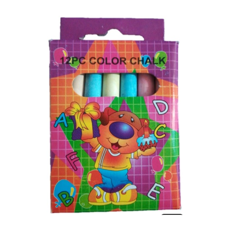 TIZA DE COLORES 12 UDS