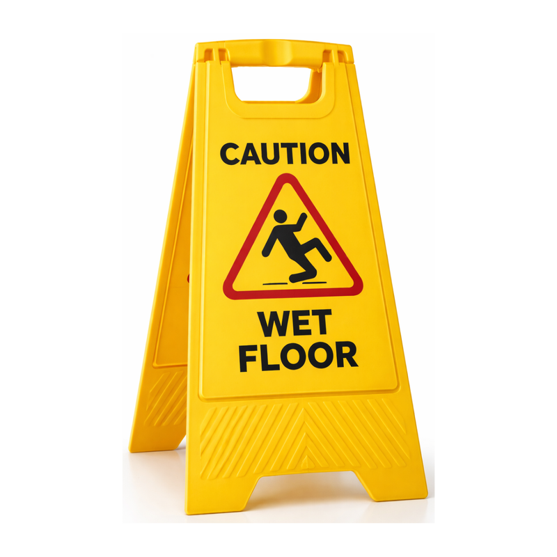SEÑAL DE PISO MOJADO AMARILLA