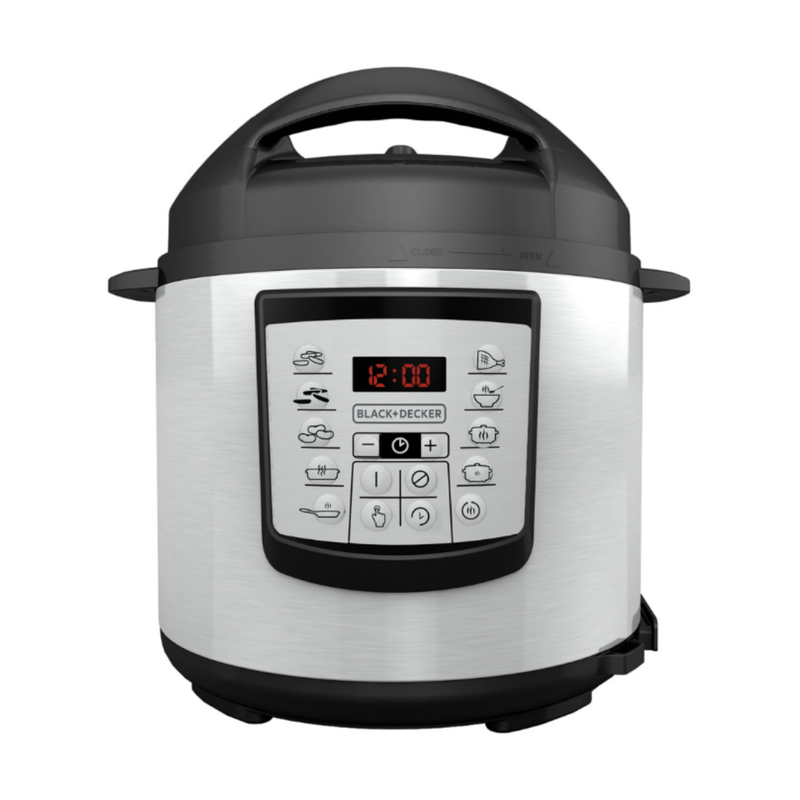 OLLA MULTIUSOS DIGITAL 6L INOX PR100 NEGRA BLACK + DECKER 