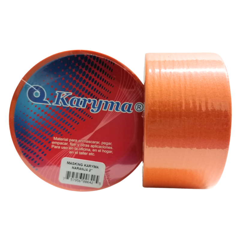 MASKING TAPE  2'' KARYMA NARANJA 48MM X 25MTS 