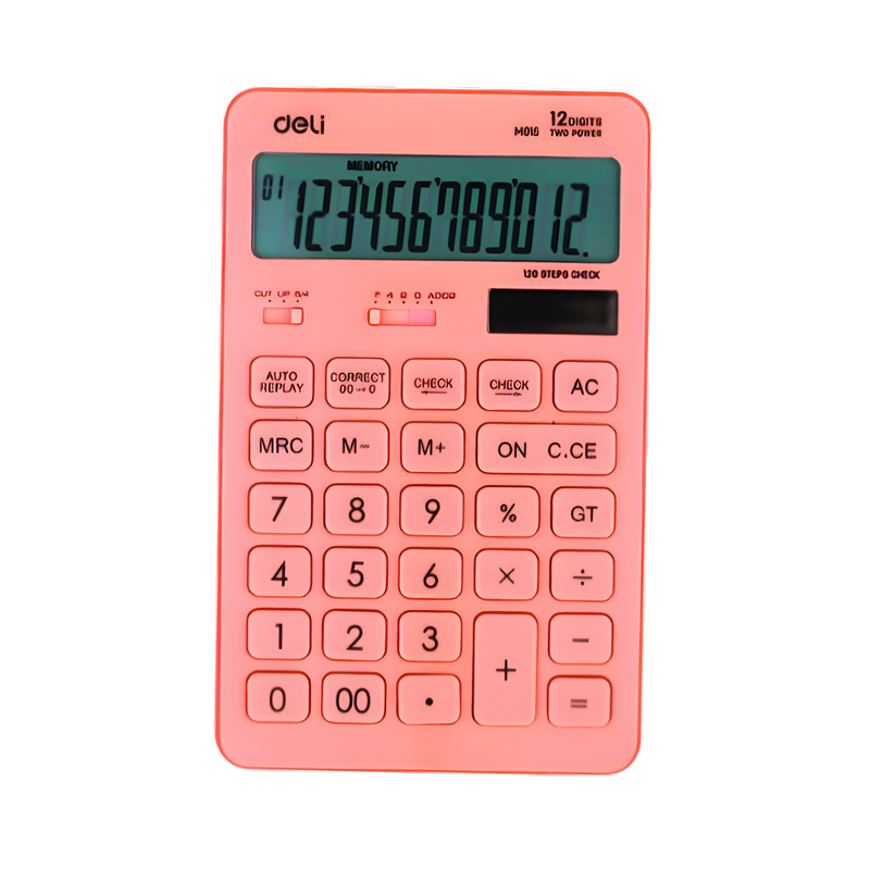 CALCULADORA DE ESCRITORIO 12 DIG CORAL DELI 