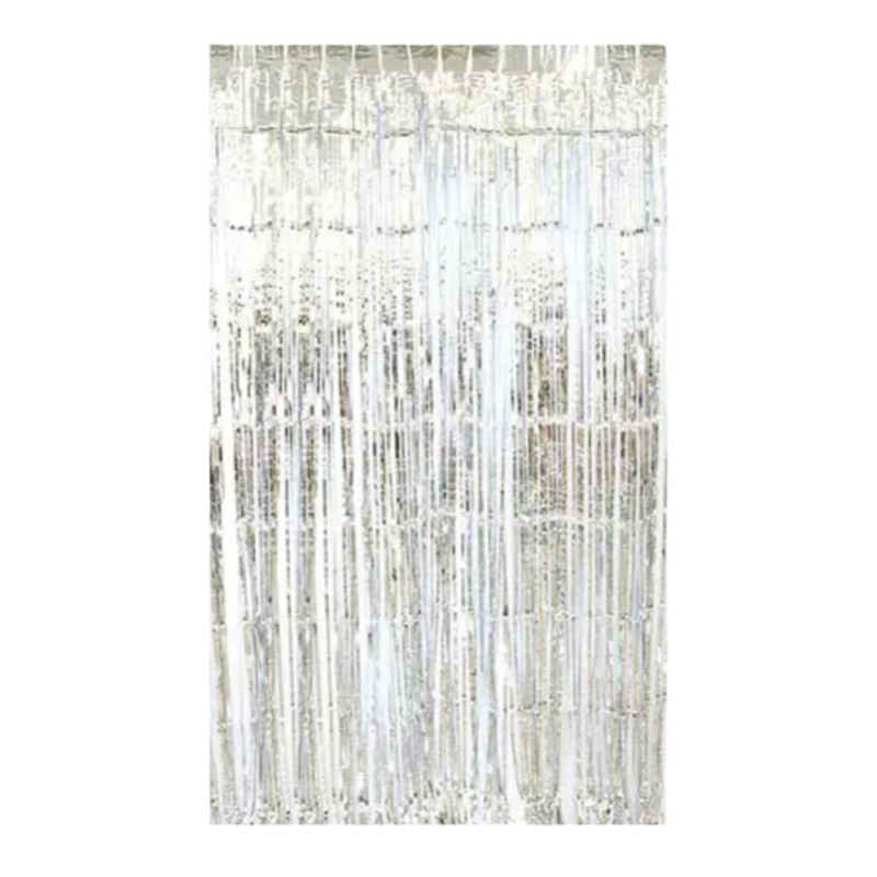 CORTINA BRILLANTE 1 X 2 MTRS PLATEADA 