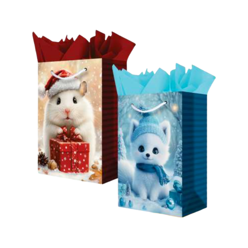 BOLSA DE REGALO GRANDE 6UDS ANIMALITOS 