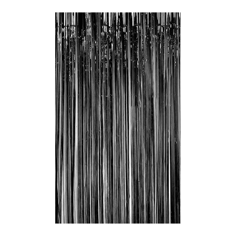 CORTINA BRILLANTE NEGRA