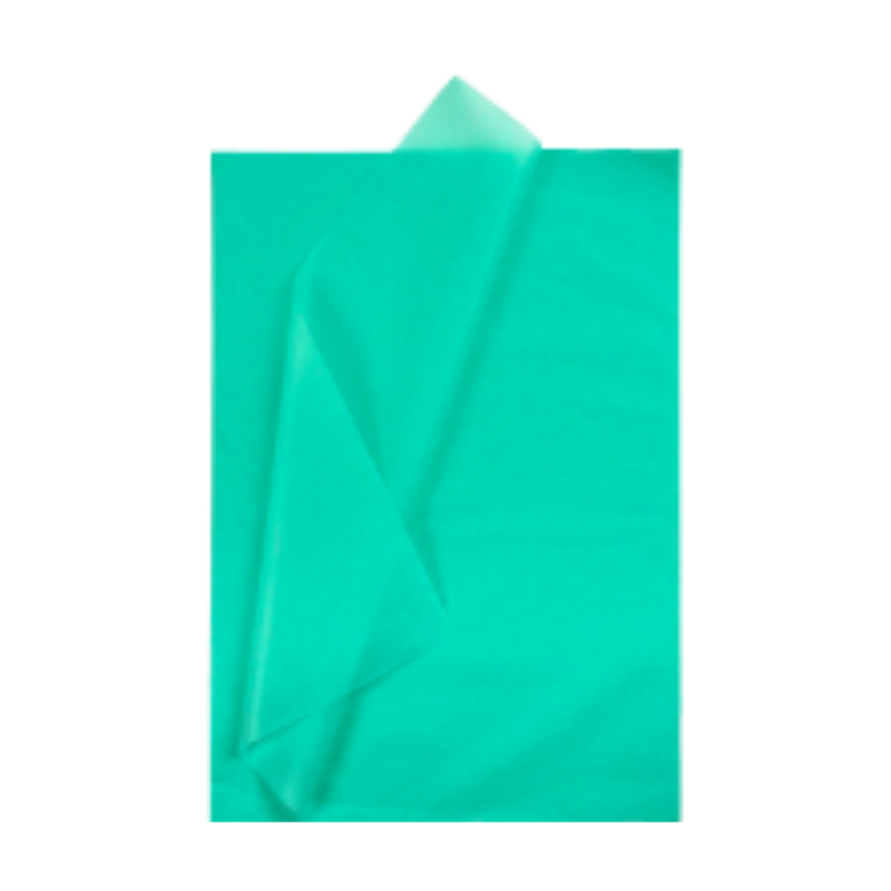 PAPEL SEDA TURQUESA 17GRS 50.8X66CM 100P  