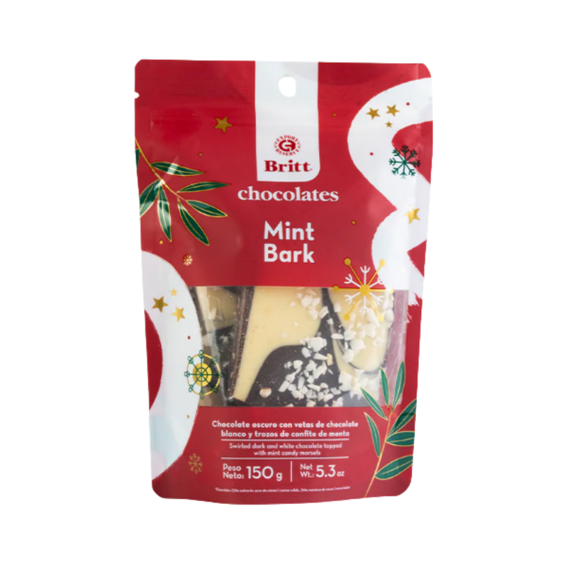 CHOCOLATE BRITT DOYPACK MINT BARK 150G