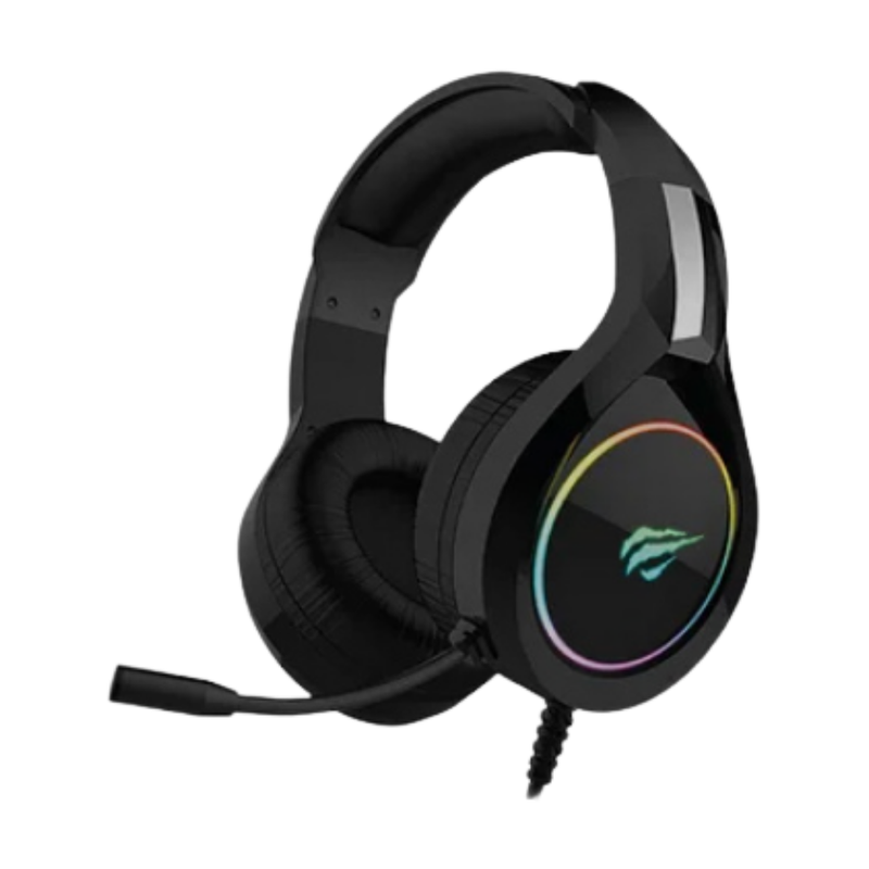 AUDIFONO GAMING RGB C/ REGULADOR DE VOLUMEN EN EL CABLE HV-H2232D