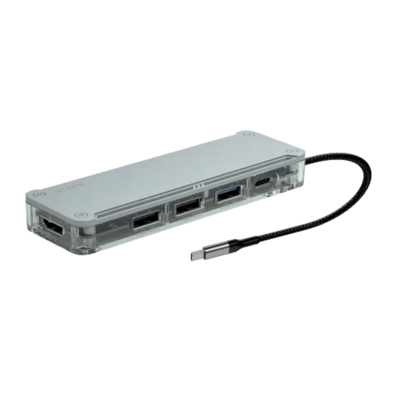 HUB HAVIT TIPO C HB4020 USB 3.0 TRANSPARENTE