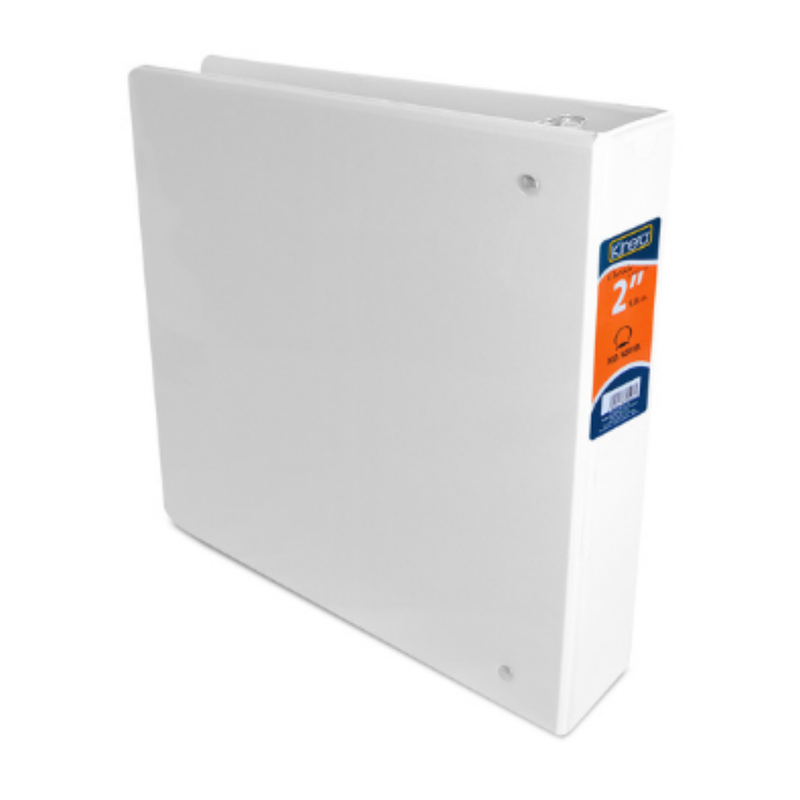 PORTAFOLIO DE 2" BLANCO CARTA KINERA 