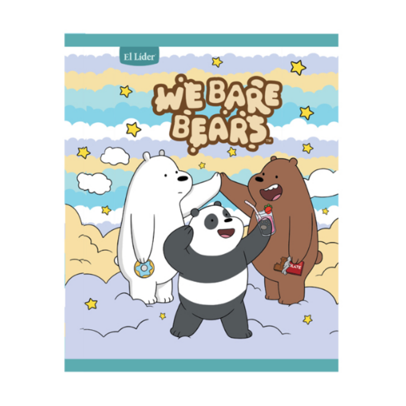 CUADERNO COSIDO GRANDE 100H WE BARE BEARS