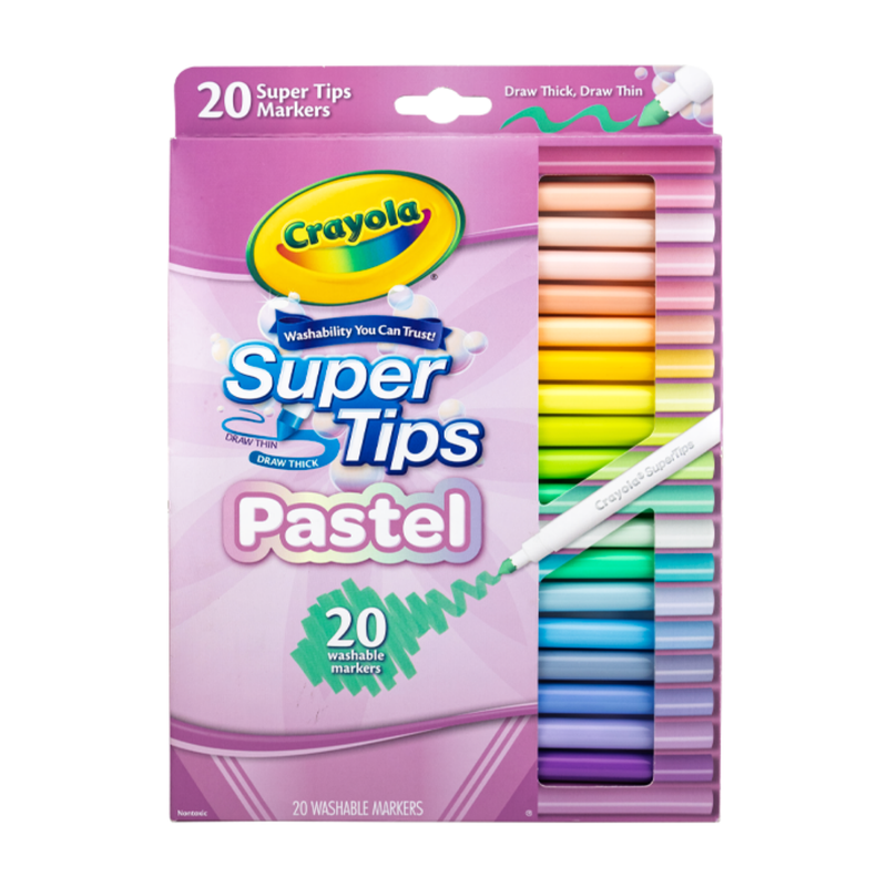 MARCADORES SUPER TIPS PASTEL 20UDS