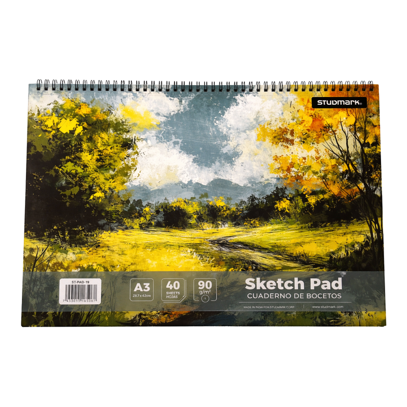 CUADERNO DE DIBUJO A3 HORIZONTAL 40H 90G