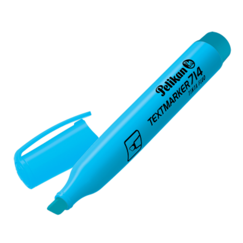 RESALTADOR PELIKAN 714 CELESTE UNIDAD (CJ10)