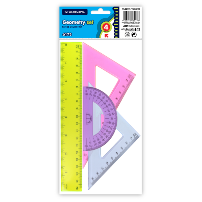 SET DE GEOMETRIA 20CM STUDMARK 