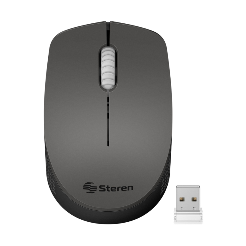 MOUSE INALAMBRICO STEREN NEGRO 1200 DPI