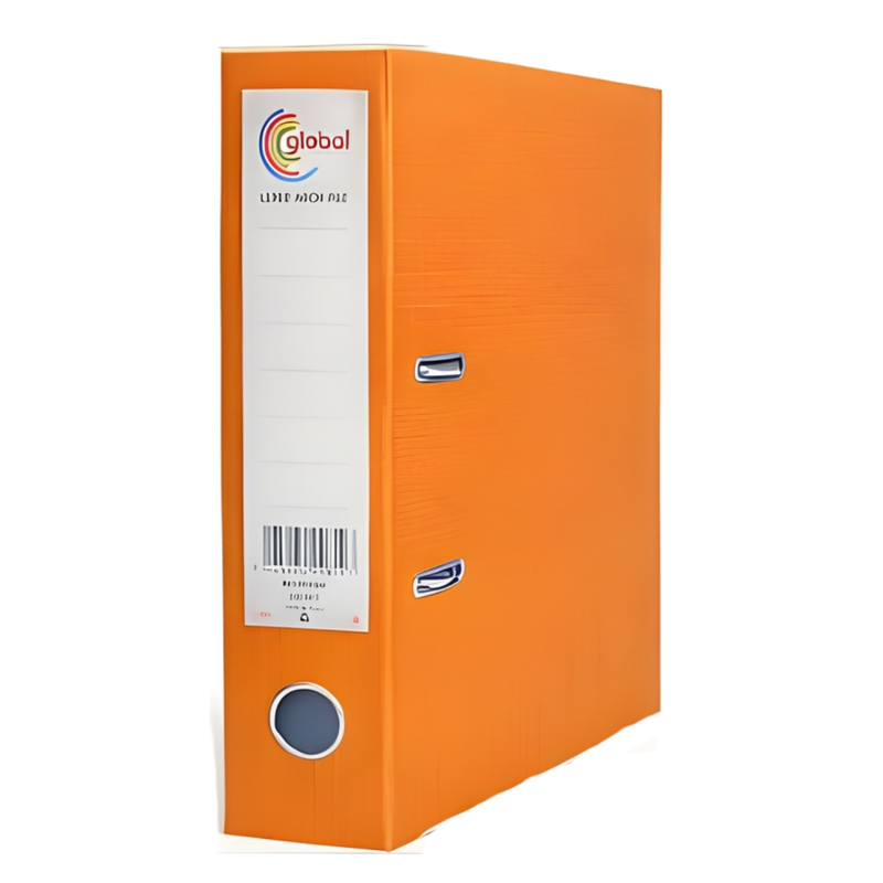 ARCHIVADOR PLASTICO 3" NARANJA TAMAÑO A4  