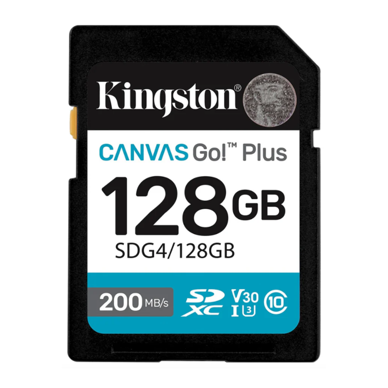 TARJETA DE MEMORIA 128GB SDXC CANVAS GO PLUS GEN4 200MB/S C10 UHS-I U3 V30 SDG4/128GB