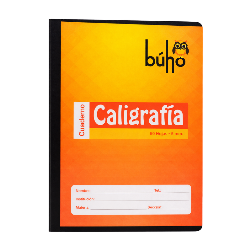 CUADERNO KRAFT CUADRICULADO 5MM BUHO