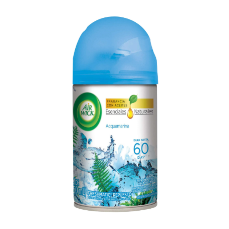 AROMATIZANTE AMBIENTAL AIR WICK REPUESTO  FRESHMATIC ACQUAMARINA 250ML 