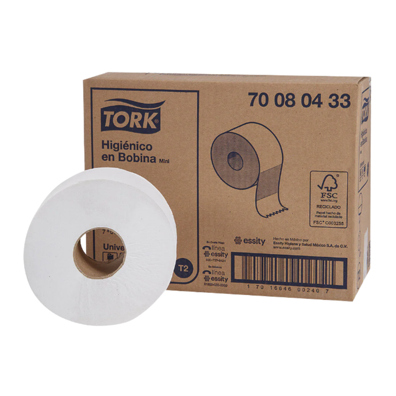 TORK PAPEL HIGIENICO BLANCO 1H 350M 1X6MINI #70080432