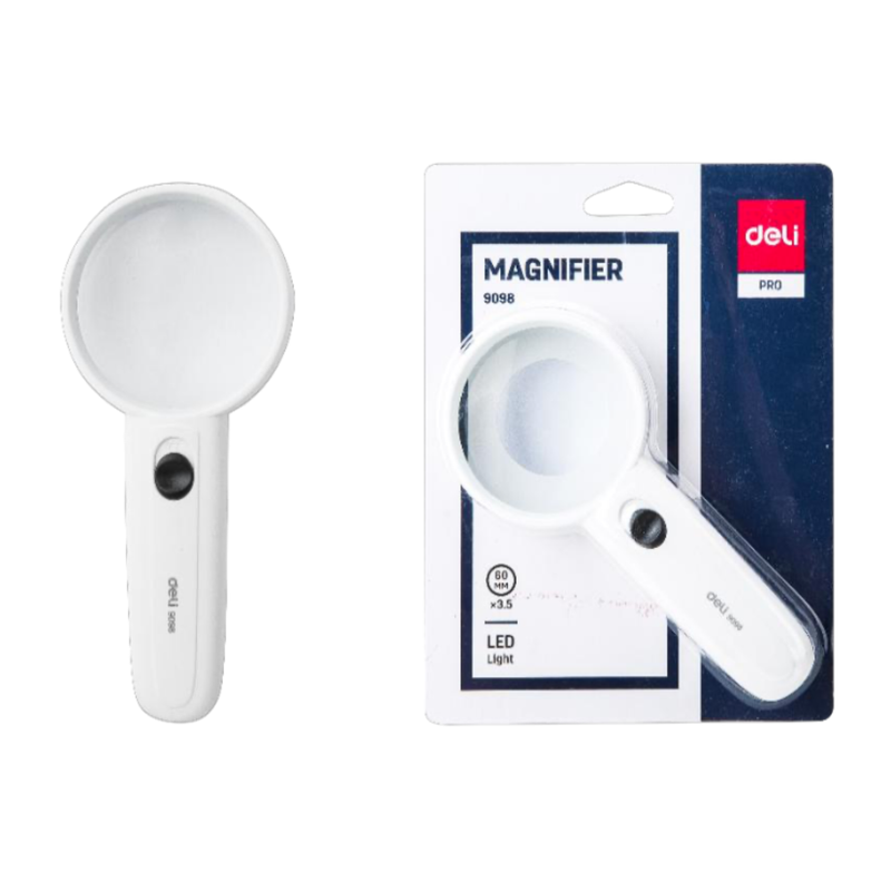 LUPA CON LUZ LED DELI