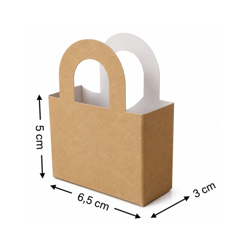 BOLSA KRAFT C/AGARRADERA #4001 6,5X5X3CM