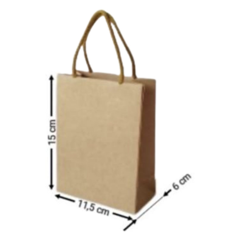 BOLSA KRAFT VERTICAL #1002 15X11,5X6CM 
