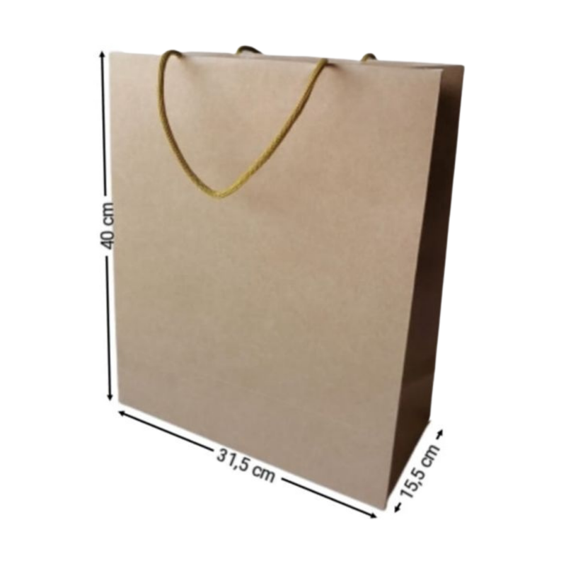BOLSA KRAFT VERTICAL #1008 40X31,5X15,5CM