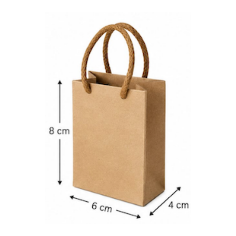 BOLSA KRAFT #1401 VERTICAL 8X6X4CM