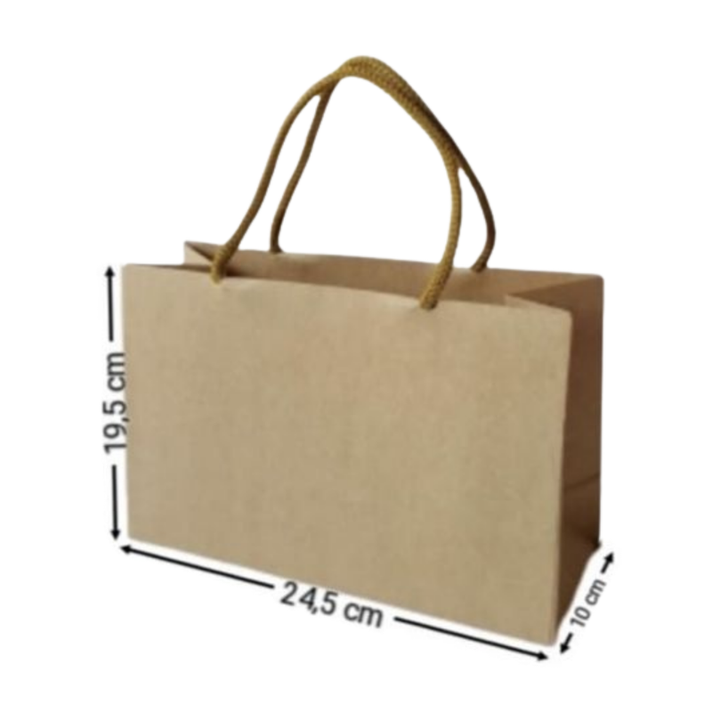 BOLSA KRAFT HORIZONTAL #1305 19,5X24,5X10CM