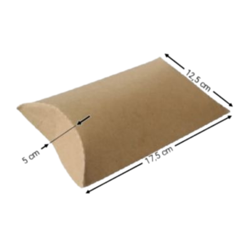 CAJA KRAFT ALMOHADA #1027 17,5X12,5X5CM 