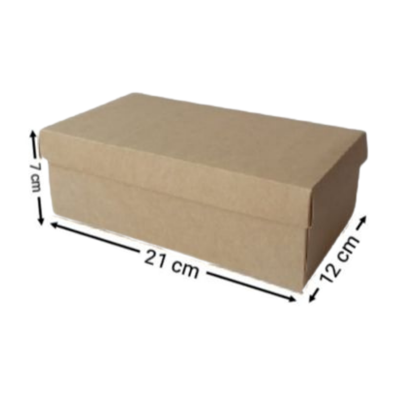 CAJA KRAFT CARTULINA REFORZADA #2005 21X12X7CM