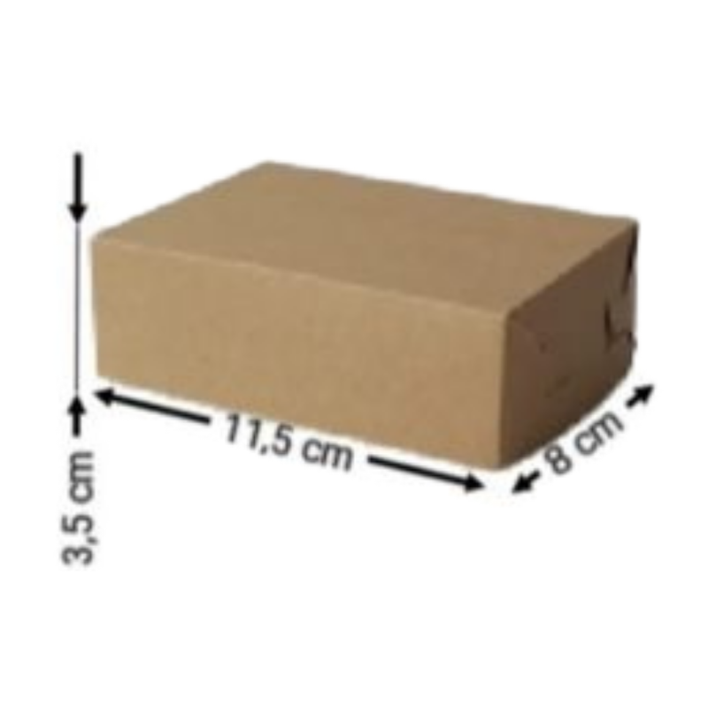 CAJA KRAFT RECTANGULAR #2015 11,5X8X3,5CM