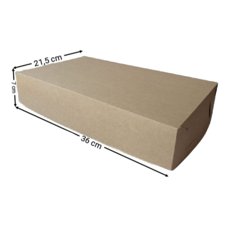 CAJA KRAFT RECTANGULAR #2070 36X21,5X7CM