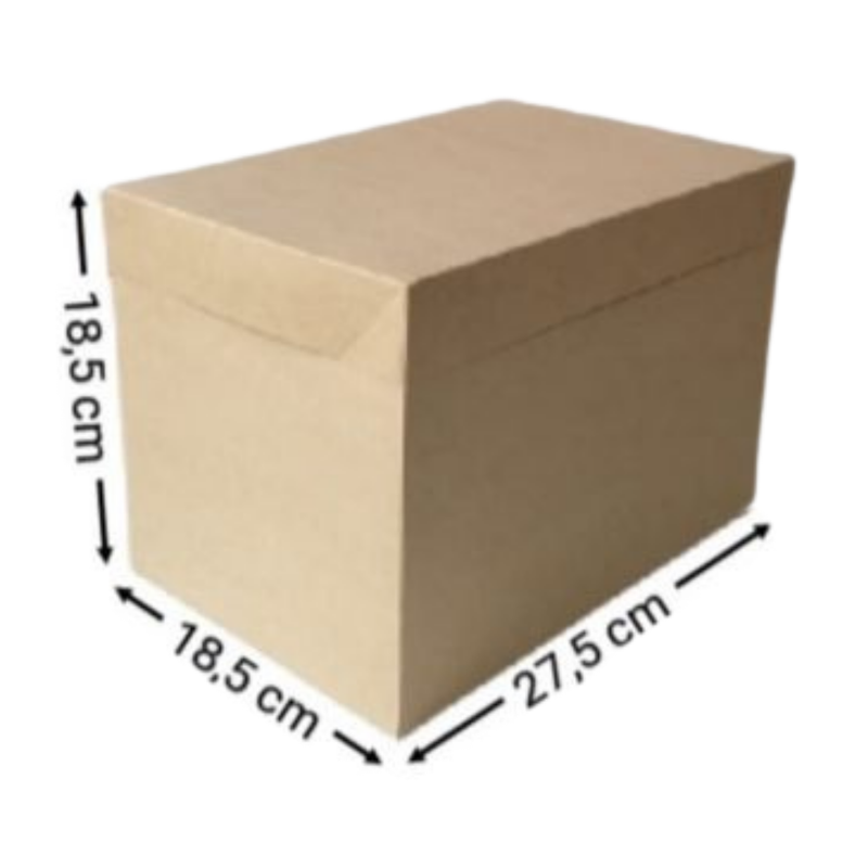 CAJA KRAFT RECTANGULAR #2086 27,5X18,5X18,5CM