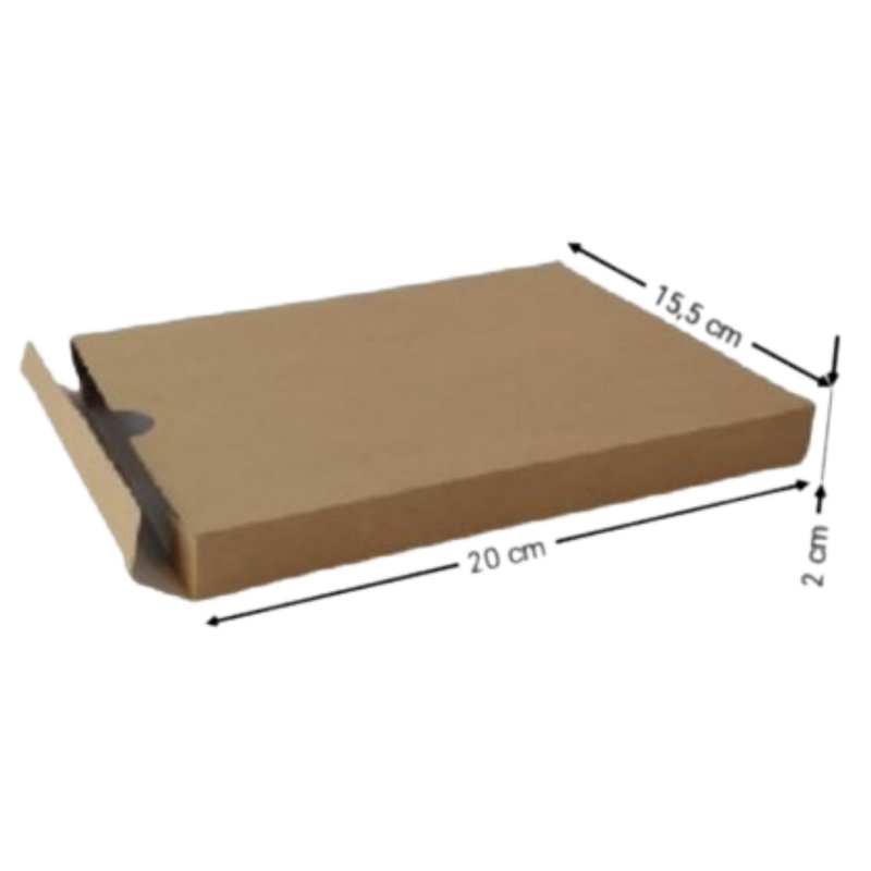 CAJA KRAFT PLANA #2131 20X15,5X2CM