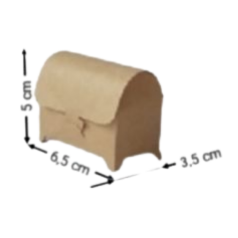 CAJA KRAFT BAUL #4004 6,5X5X3,5CM