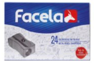 SACAPUNTA ALUMINIO FACELA (24 UDS)